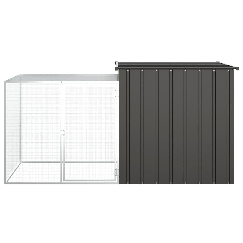 Klatka dla kurczaka Stal ocynkowana Antracyt 200x91x100 cm, CIADAZ Klatki dla Królików, Klatka Świnki, Klatka dla chomika, Klatka dla kotów, Klatka Szynszyla, Skrzynia dla Królików - SPU:171544