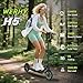 Electric Scooter, 350W/500W Powerful Motor, 19/22 MPH Max Speed, 15/23 Miles Range, Lightweight Foldable Kick Scooter with Dual Braking Systems, Smart APP