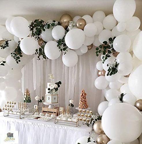 Globos de colores Macaron, globos de látex de colores, 100 decoraciones de globos de látex blanco, utilizados para decoración de cumpleaños, bodas, festivales, fiestas y eventos
