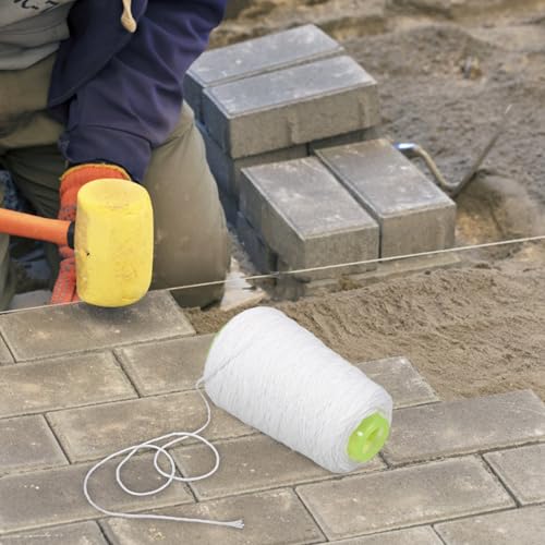 Línea de Albañil de Hilo de Algodón Mason Line 1.2mm de Grosor Línea de Trazado para Obra 200m Rollo miniatura 6