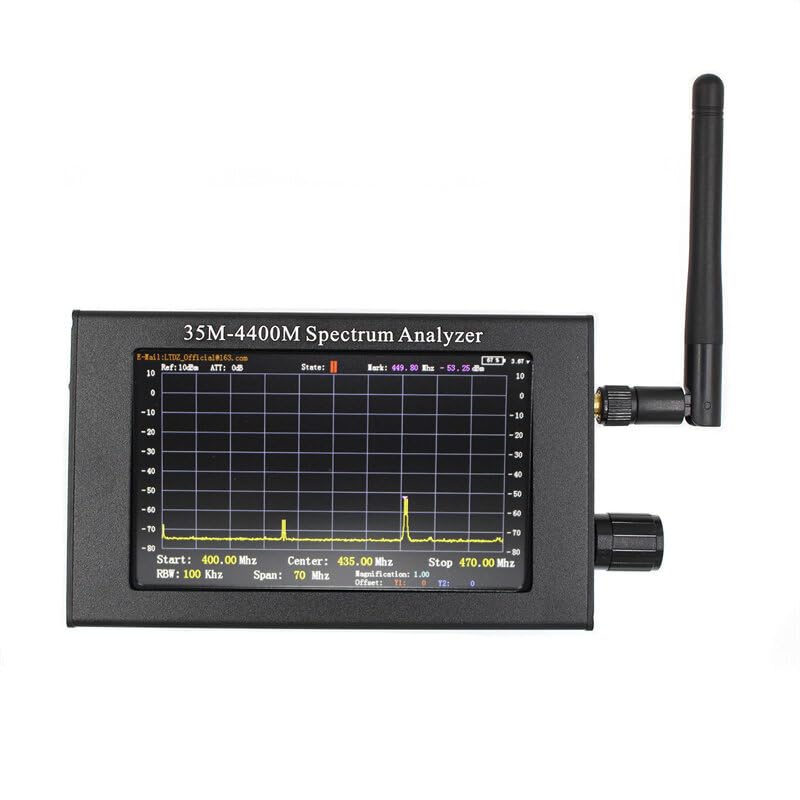 VIDOO Analizzatore Spettro 35M-4400MHz Schermo LCD 4,3 Pollici Portatile Semplice Misurazione Segnale Interfonico