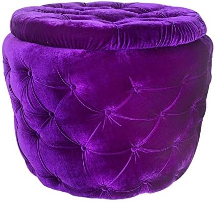 SAJID PUFFS Puffy Cushioned Sitting Stool (Purple, XL)