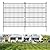 10 Panels No Dig Decorative Outdoor Garden Fence for Yard, 32 in(H) X 23.6 ft(L) Animal Barrier Fencing Rustproof Metal Wire Panel Border for Dog, Rabbits, and Patio Temporary Ground Stakes
