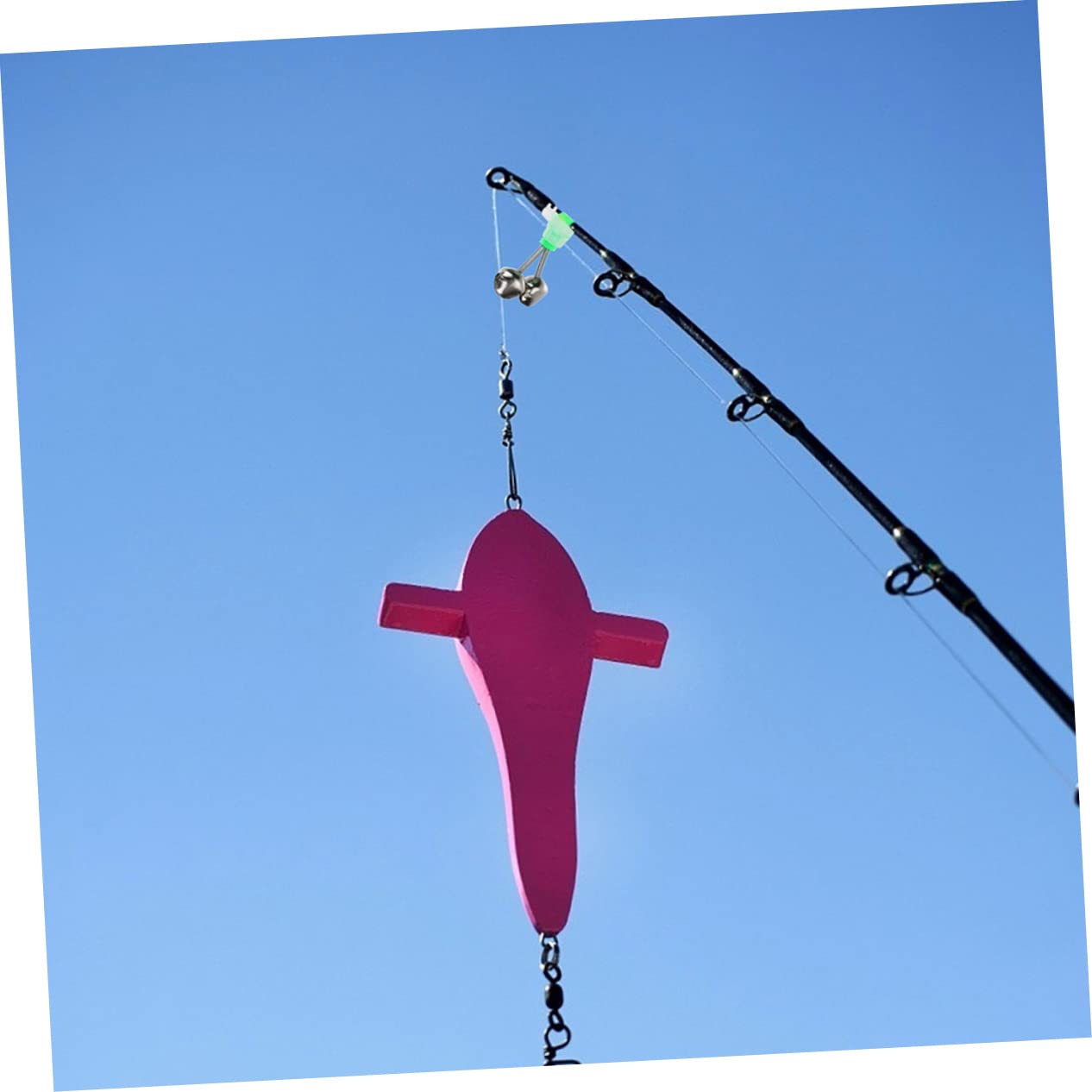 POPETPOP 10pcs Fishing Rod Alarm Bells Fishing Accessories Threaded Design for Easy Attachment for All Bite Detection Ringing Sound