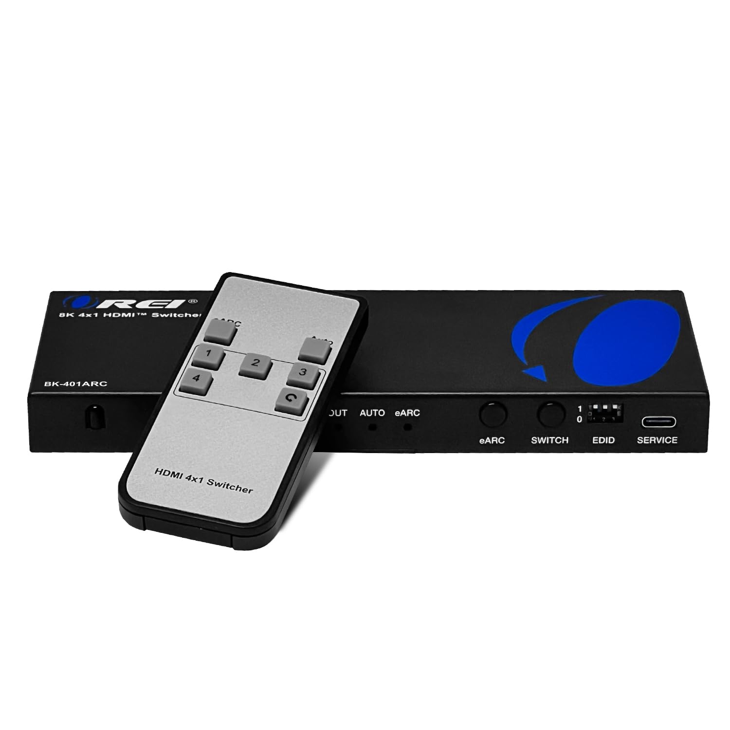 OREI 8K eARC HDMI 2.1 Switch 4x1, Switcher with Audio Extractor UltraHD Supports Upto 4K @ 120Hz PS5, Xbox, Gaming, Remote Contorl IR EDID HDCP 2.3 - Optical Out, L/R Headphones (BK-401ARC)-image-26