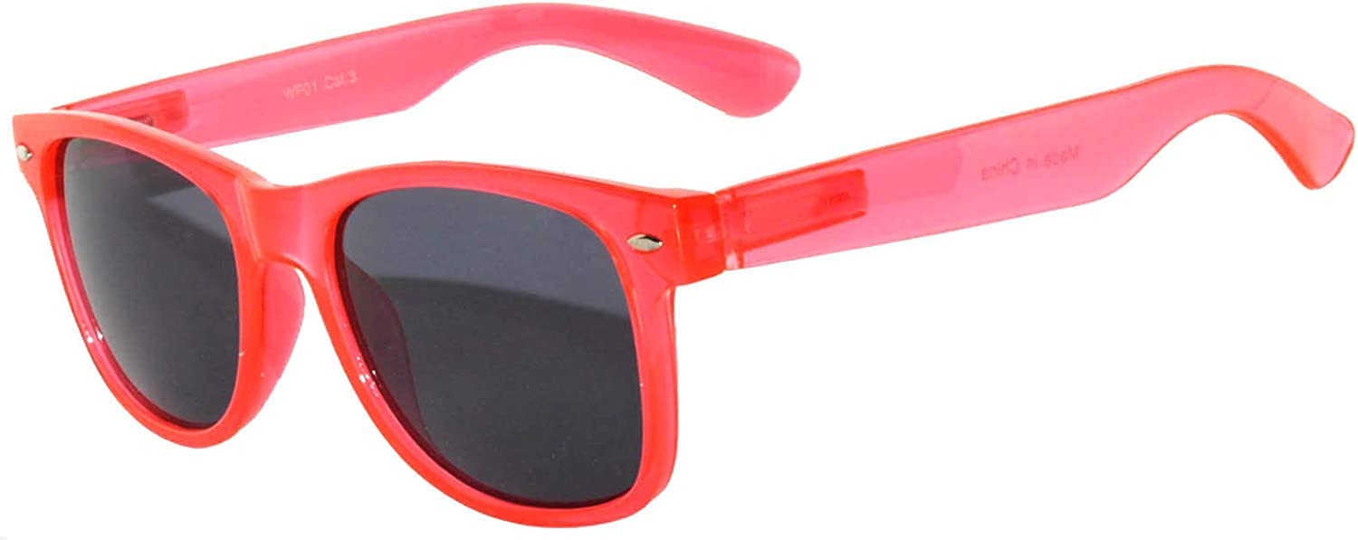 Retro Style Sunglasses 80's Classic Vintage Unisex Nerd Colored Frame OWL ®