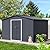 Acekool 10x12 FT Outdoor Metal Storage Shed, Large Garden Tool Shed with Lockable Door and Vents, Waterproof Galvanized Metal Sheds for Tools & Equipment, Garbage Can, Bike, Mower, Gray