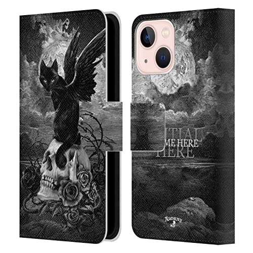 Coque iPhone 13 Mini cuir portefeuille Alchemy Gothic personnalisable étui personnalisé Paracelse