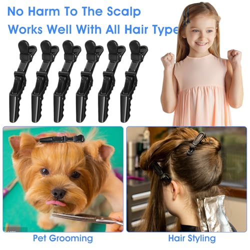 Pinzas para cabello 96 piezas, clip aligator profesional miniatura 6