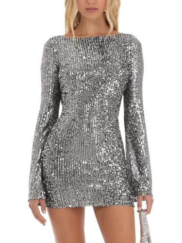 fitted lace wedding dress La Femme Short Sequin Homecoming Party Dress -PromGirl Black / 8 main image 1