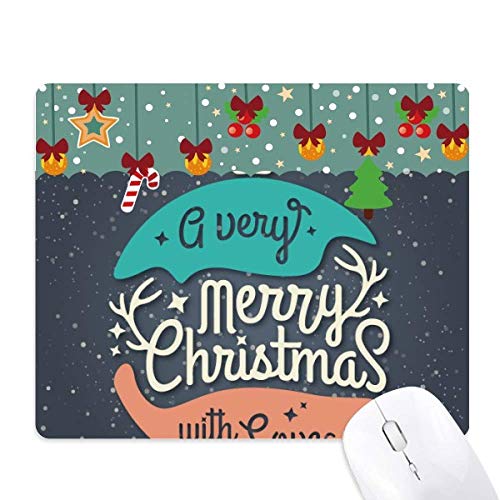 Tapis de souris de Noël avec guirlande, cadeau de bureau idéal