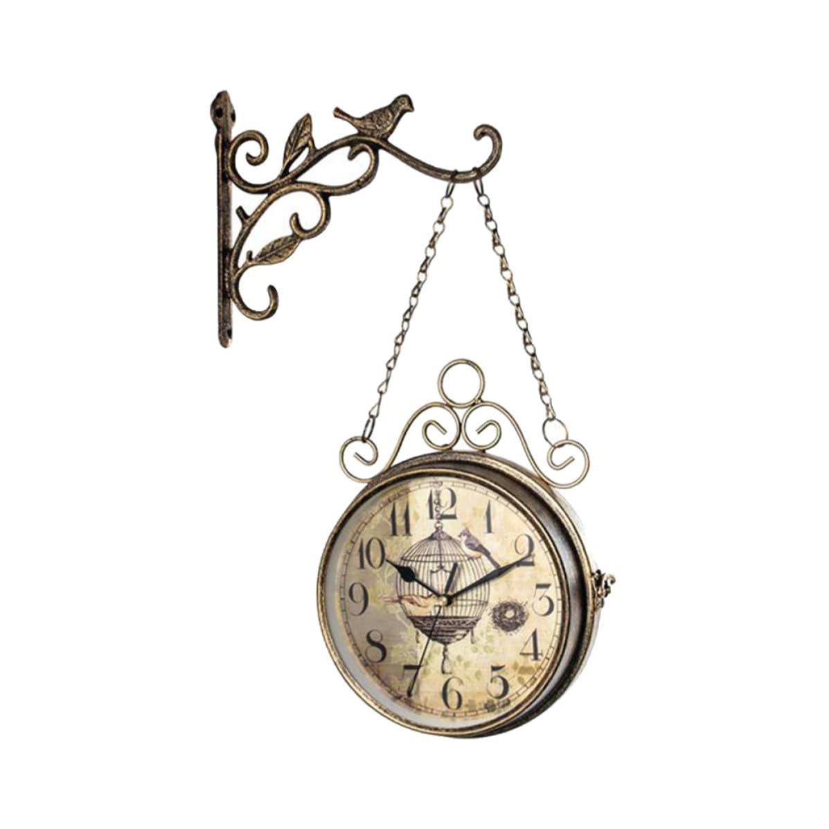 Horloge murale vintage facile a installer pour embellir un mur de chambre