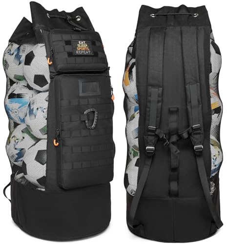 Mochila ajustable para balones de fútbol que soluciona el transporte en entrenamientos