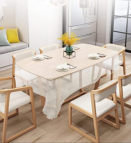 NC Disposable Plastic Table Cloth Roll, White - Pack of 35,100x160cm (39in x 63in)