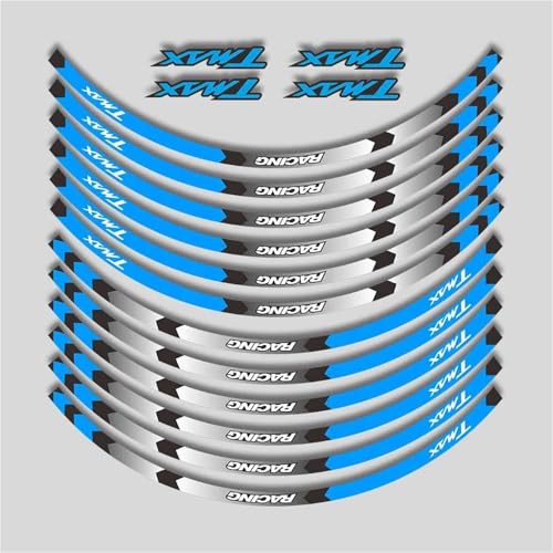 Bande réfléchissante jante 15 pouces turquoise pour maximiser la visibilité TMAX560
