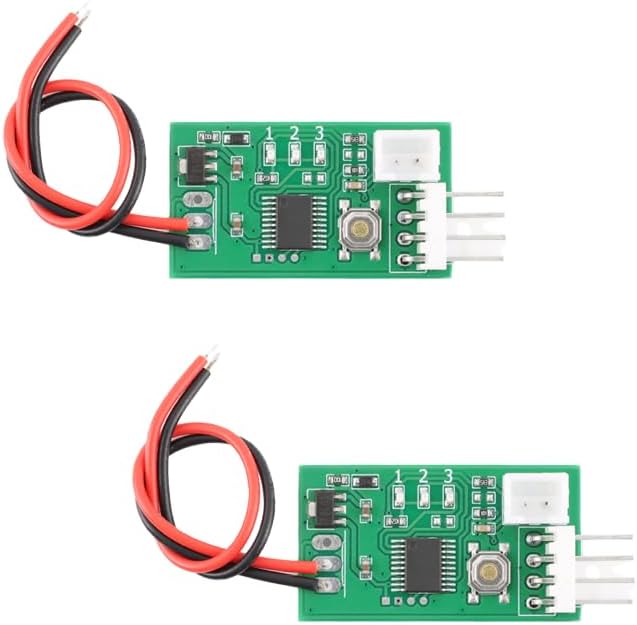 2Pcs PWM Fan Temperature Controller Module 1-Channel DC12V PWM Four-Wire Fan Speed Control Module PC Cooler Fans Green PCB