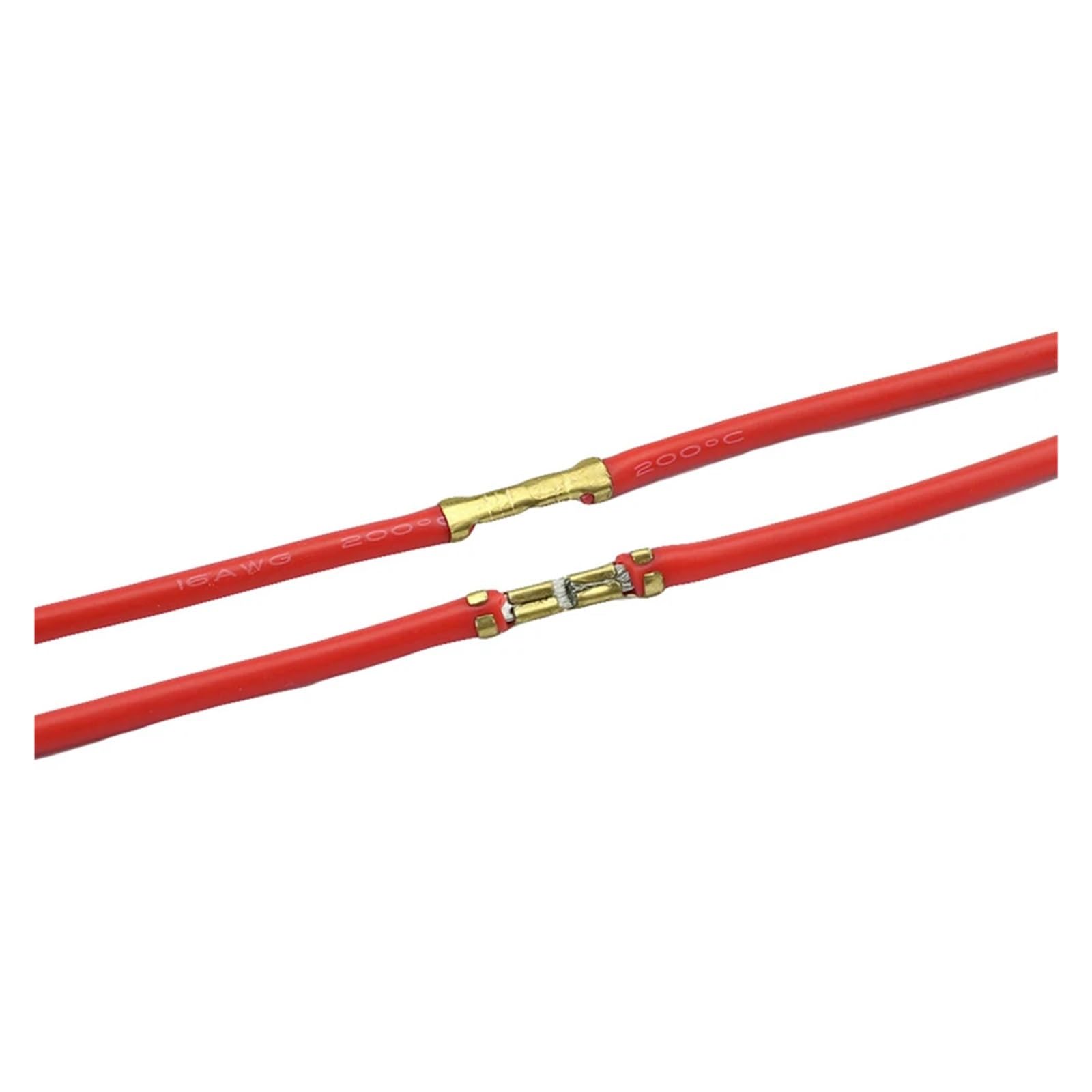 100/200 Stück Druckknopf-Schnellanschlussklemmen 453 U-förmig 0,3–1,5 mm2 Tab Kalteinsätze Drahtverbinder(100Pcs)