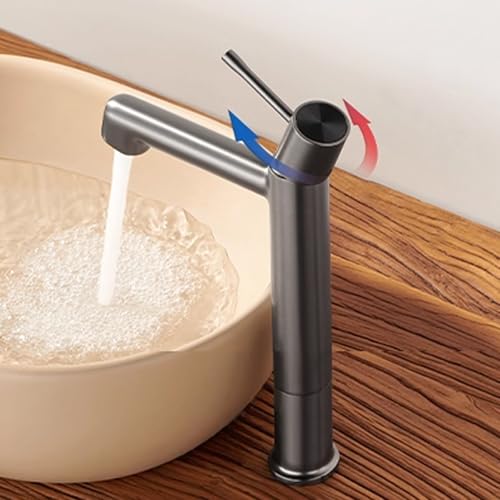 Robinet mitigeur gris de cuisine pour laver vos grands plats - 5