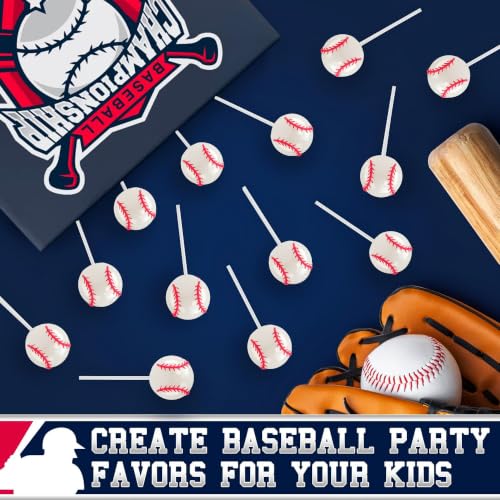 Baseball Lollipops 12pk- Baseball Sucker Lollipops Baseball Candy - image 2