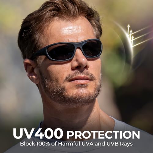 Image of KastKing Hiwassee Polarized Sport Sunglasses for Men and Women, Wrap Sunglasses for Fishing Cycling and Running,UV Protection
