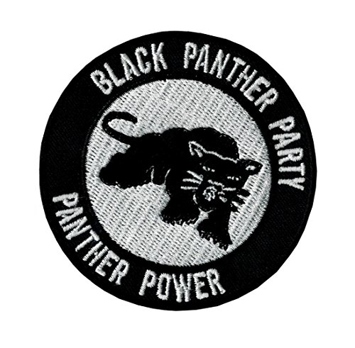 Patch Iron on Sew on Black Panther Party Power 2.76 Inch / 2.76 Inch
