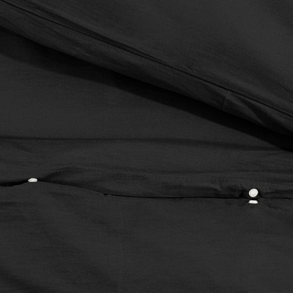 Generico Set Copripiumino Nero 240x220 cm in Cotone,Casa e Giardino,Biancheria,Lenzuola e Coperte,Copripiumini-136112