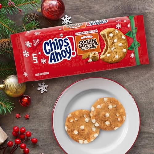 CHIPS AHOY! Chewy Cookie Butter-Inspired Cookies, Limited Edition Holiday Treats, 9.9 oz image 7