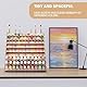 ARFETIGO Extra großer Holz-Mal-Organizer mit 99 Ebenen, 99 Flaschen Fassungsvermögen, Farb-Organizer und Pinselregal für Acryl, Öl, Handwerk, Hobby, Mini-Modell, Malerei-Organizer für Künstler