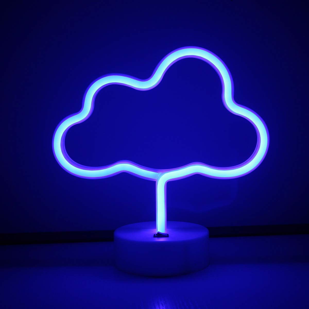 Blue Cloud Neon Sign Light Led Art Decorative Novelty Marquee Light Wall & Table Decor for Kids Room Wedding Party Supplies Children Kids Gifts