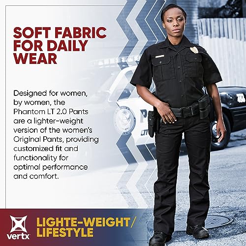 Vertx Womens Tactical Pants Cargo Utility with Pockets, Lightweight Casual Outdoor Work-Wear, Straight Leg, Phantom Lt 2.0, Smoke Grey, 0 342