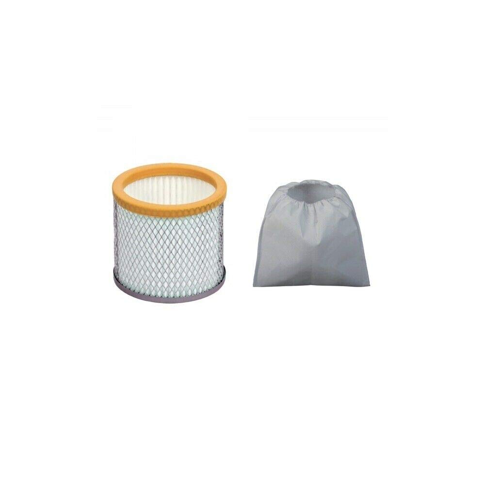 Aspiracenere elettrico in Metallo 18 Litri CENERIX 1.200 Watt con funzione Soffiante; Filtro HEPA lavabile + Tubo flessibile in metallo 1,10 m con lancia 20 cm