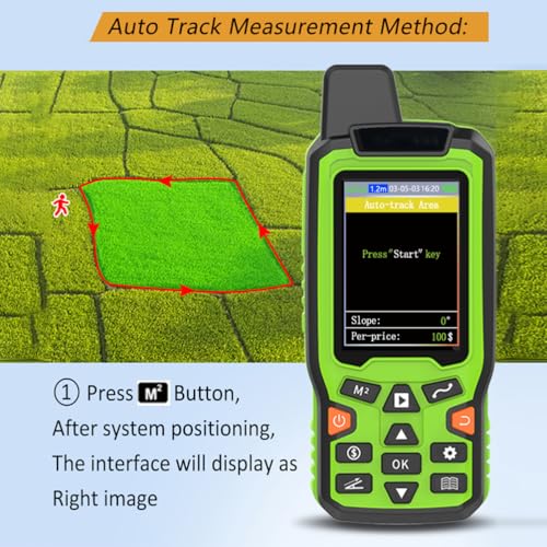 Compteur de superficie terrestre GPS pour éviter les erreurs de calcul de surface de terrain