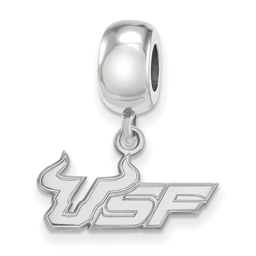 LogoArt Sterling Silver University of South Florida Sm Dangle Bead Charm