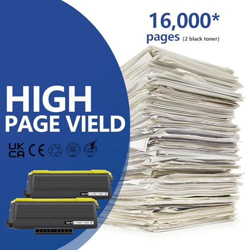 Image of OKGO Compatible TN580 TN650 Toner Cartridge Replacement for Brother TN620 TN550 TN-580 TN-620 TN-650 HL-5370DW 5240 5340D 5250DN,DCP-8060 8065DN,MFC-8660DN 8460 8480 8680 ( High Yield ,Black 2 Pack )
