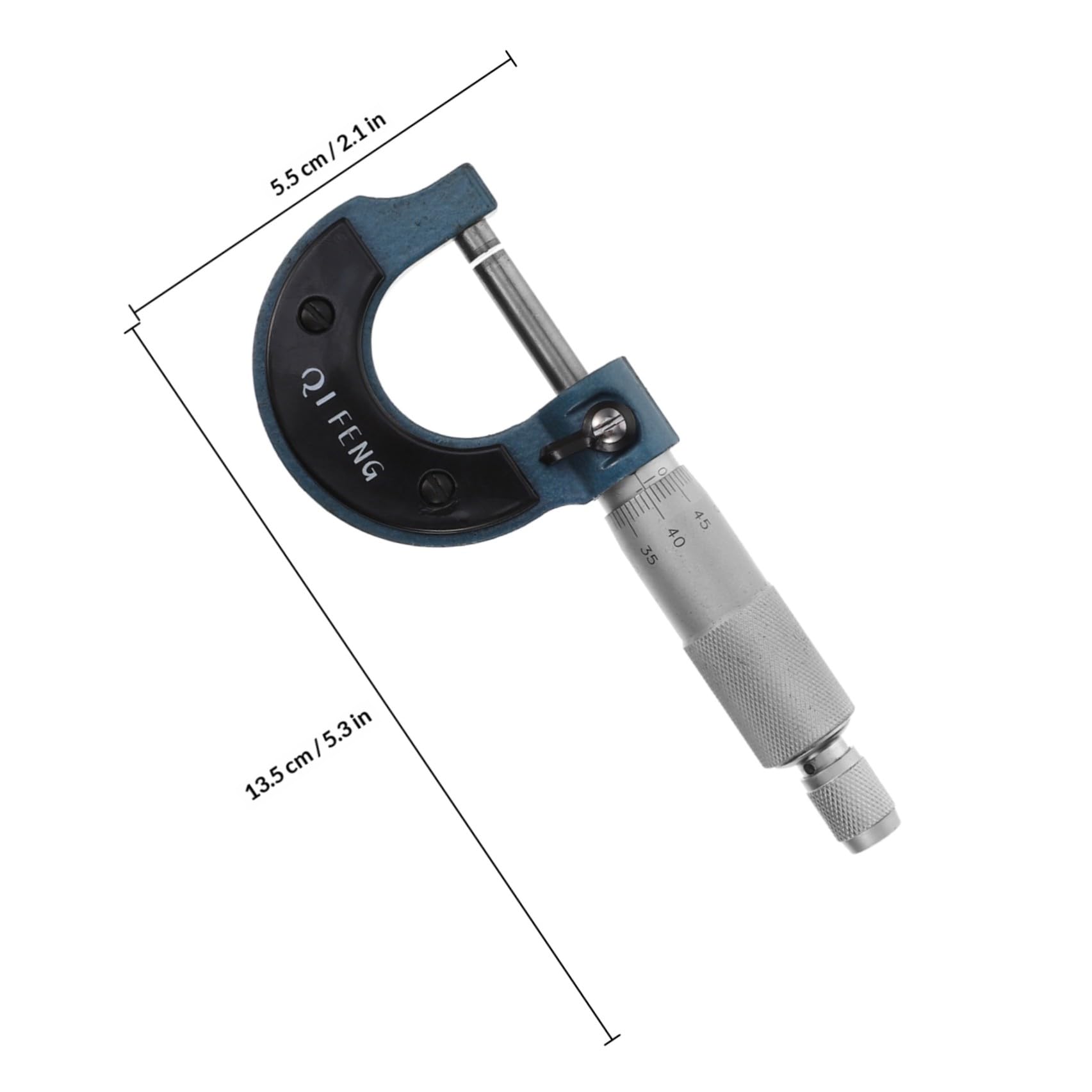 Micrómetro Espiral de Precisión para Medición Exterior Portátil