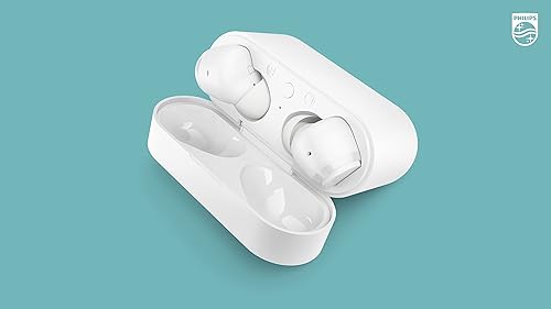 Miniatura 9 de PHILIPS T3217 Auriculares inalámbricos verdaderos con cancelación de ruido ambiental de doble micrófono (ENC) para llamadas claras y resistencia al