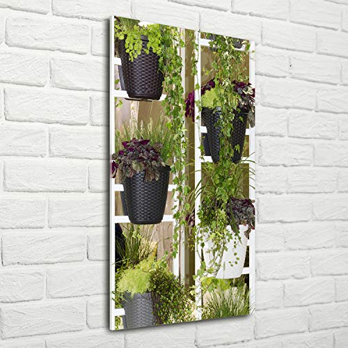 Image sur plexiglas fleurs vertes pour une déco salon lumineuse - 3