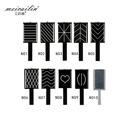 10Pcs Cat Eye Magnet Cat Eye Pen Nail Art Tool Magnet Pen DIY Magic 3D Magnetic Cat Eyes Nails Polish UV Gel Polish Cats Eyes