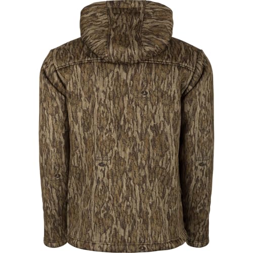 Drake Waterfowl Men's Ultimate Wader 1/4 Zip Hunting Warming Sherpa-Lined Breathable Water Repellent 4-Way Stretch Hoodie, Mossy Oak Bottomland, Large2