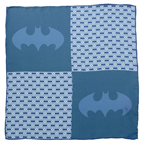 Pañuelo de bolsillo azul con motivos Batman