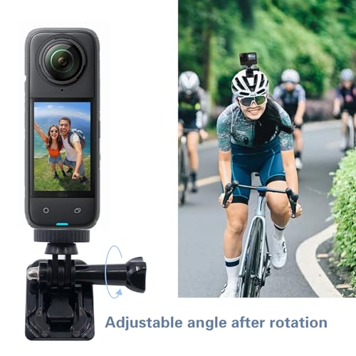 4 zestawy elastycznych uchwytów samoprzylepnych do mocowania na kasku, do mocowania kamery GoPro Hero 13-8 i Insta360 X4/X3/X2 akcesoria do kamery sportowej