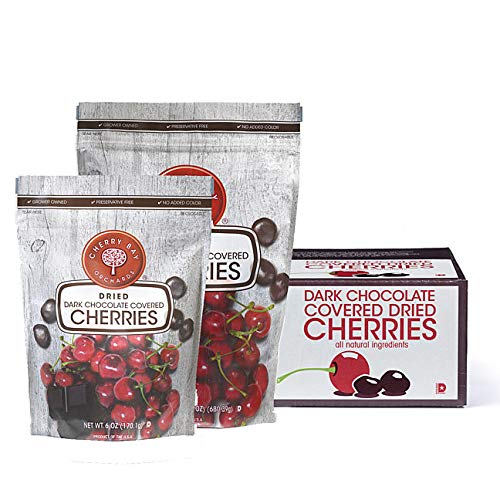 Dark Chocolate Covered Dried Cherries (Case of 8 - 24oz bags) - Thumbnail 2