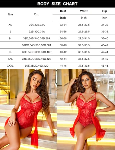Avidlove Plus Size Babydoll Lingerie For Women Honeymoon V Neck Chemise Sexy Exotic Negligee  thumb #5