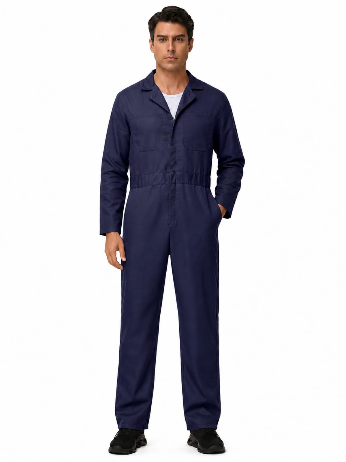 Coveralls for Men Work - Long Sleeve Lightweight Utility Jumpsuit