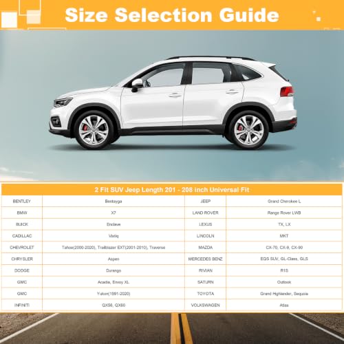 Image of GUNHYI 16 Layers Heavy Duty SUV Car Cover Waterproof All Weather, Universal Fit BMW X7, Buick Enclave, Chevrolet Traverse, Dodge Durango, GMC Acadia, Infiniti QX56 /QX60, Toyota Sequoia, vw Atlas etc.