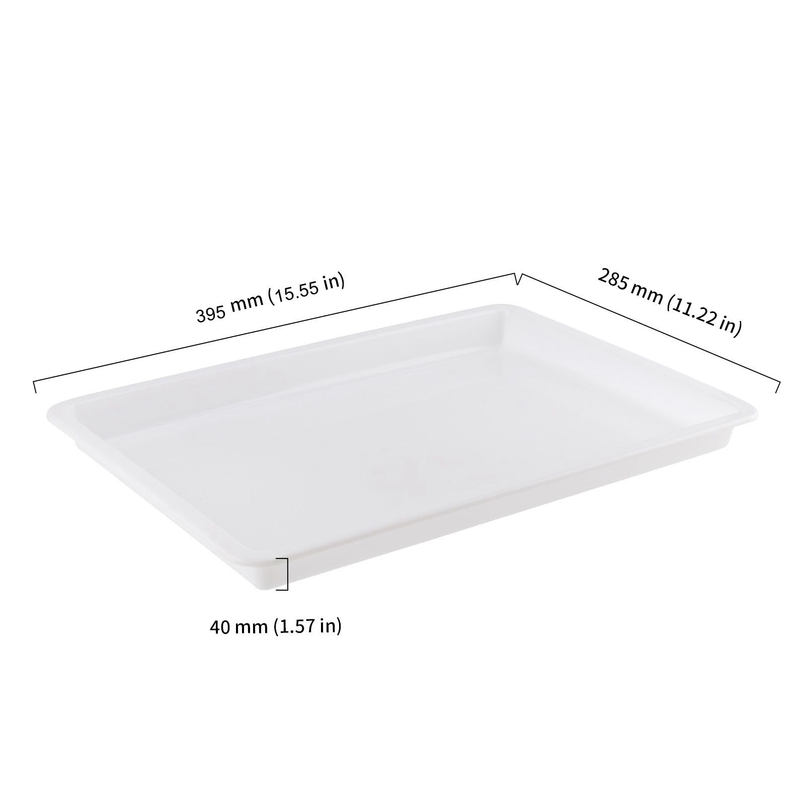 DAKFOOK 10 PCS 39.5 x 28.5 x 4cm Plastic Activity Trays - Image 2