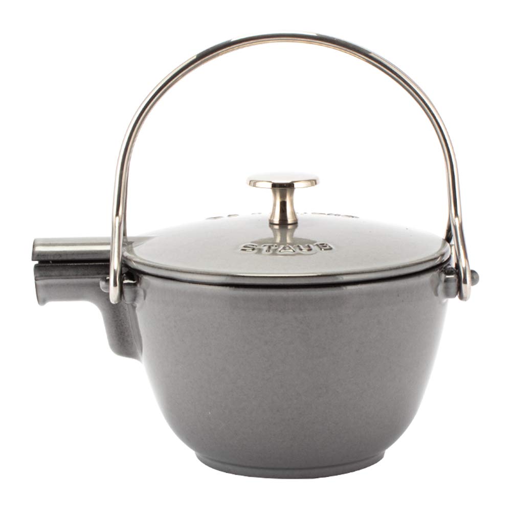 け65【希少魚デザイン】ストウブstaub ラウンドティーポット ホーローケトル け65【希少魚デザイン】ストウブstaub ラウンドティーポット ホーロー