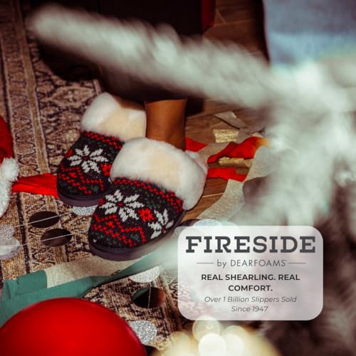 Image of Fireside by Dearfoams womens Sydney Genuine Shearling Scuff