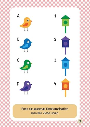 Mini-Mitnehm-Block Kindergartenrätsel: Rätsel-Mix und spielerischer Lernspaß im handlichen Mini-Format | perfekte Kinderbeschäftigung für unterwegs | Ab 4 Jahren