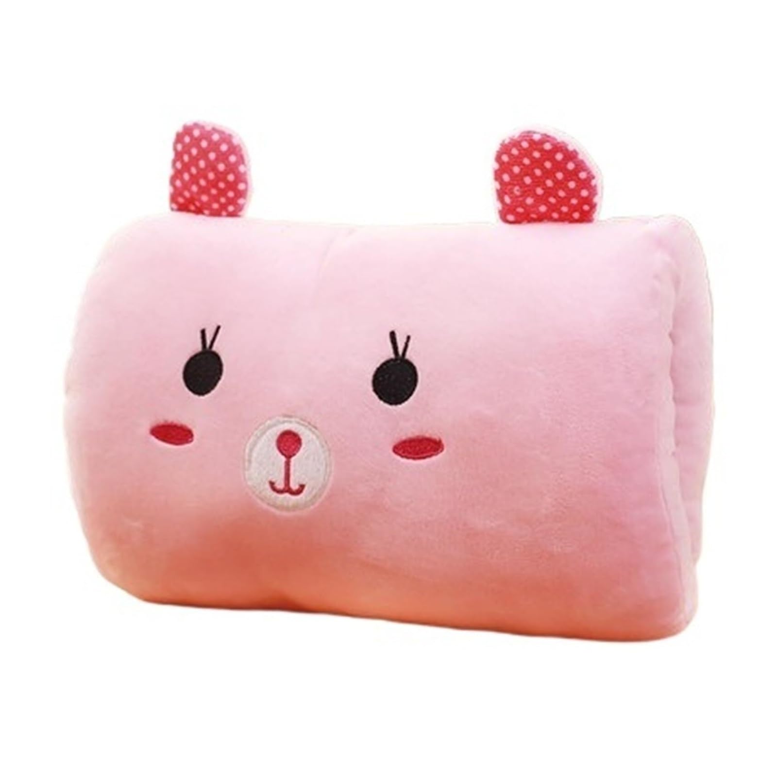 Kids Cartoon Hand Pillow Hand Warmer Rest Weak Hero Arm Pillow Suho Non-Electrical Travel Essentials,9colors(Light Pink)